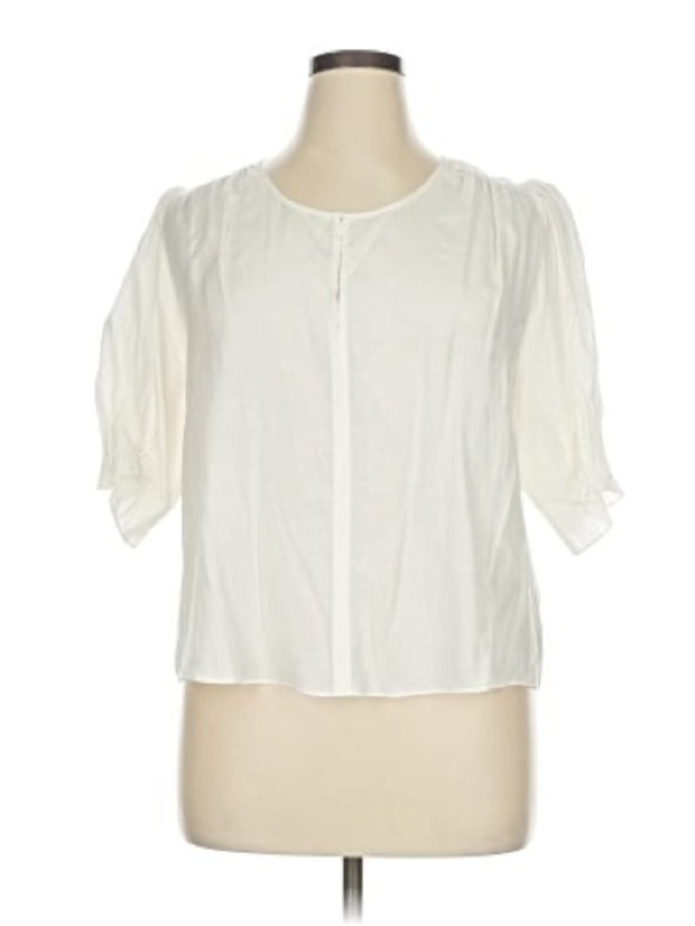 NWT Women's White Puff Sleeve lightweight Blouse